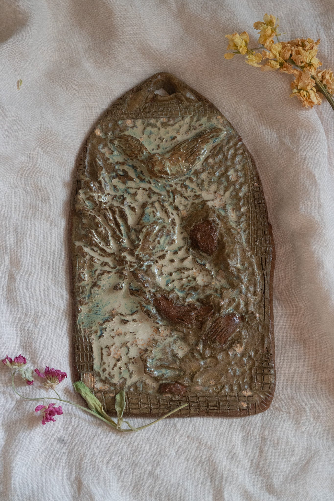 Annunciation : Sculptural Wall Relief