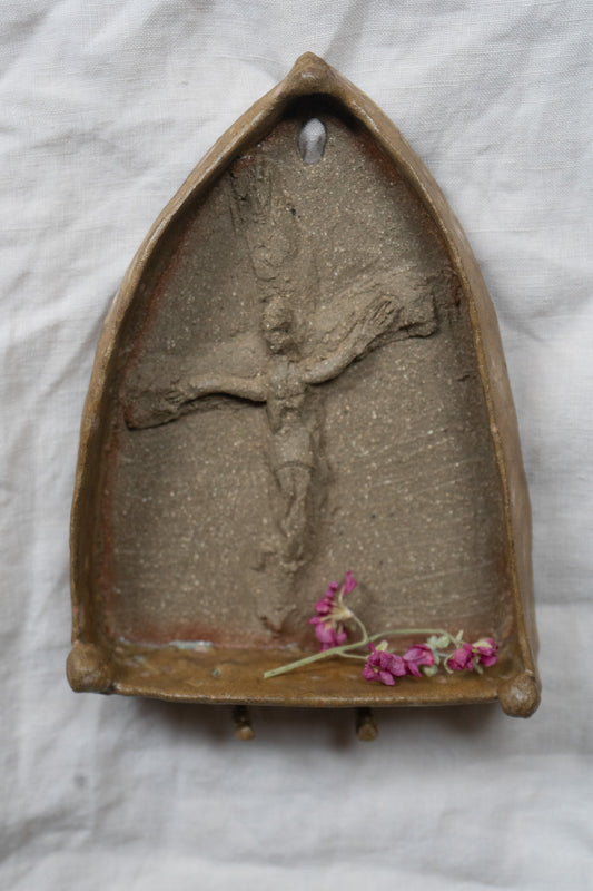 Wall Niche with small hooks for bells or beads