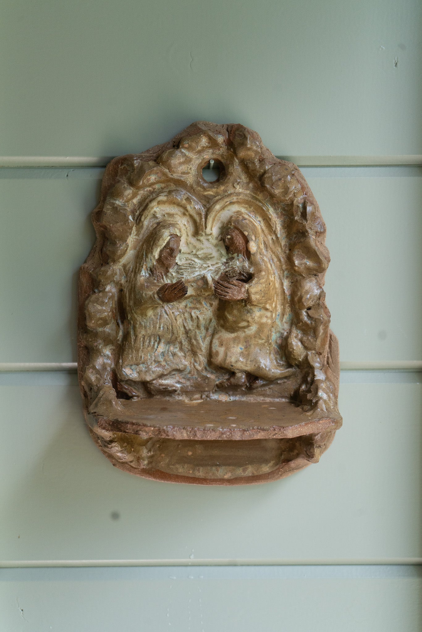 Sculptural Relief Wall Niche : Visitation of Our Lady to Elizabeth